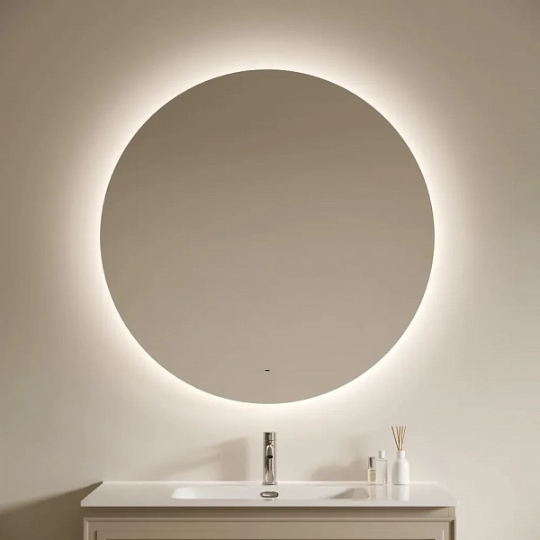 Зеркало для ванной комнаты SANCOS Sfera 2.0 D1000 led подсветка 2700K/4000K/5000K SF2.1000