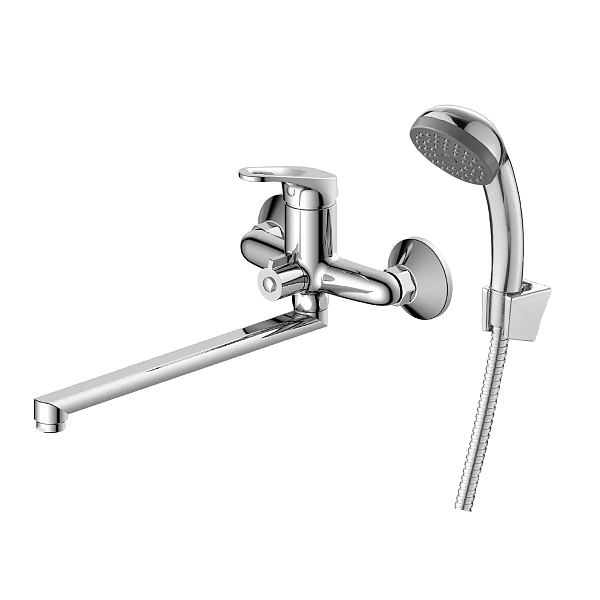 Смеситель для ванны с поворотным изливом 300 мм Decoroom DR21043