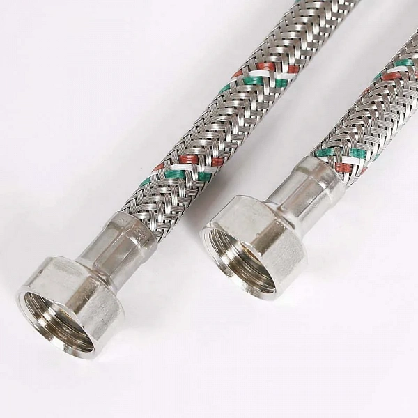 Гибкая подводка ВВ 1/2", 120 см, DN 8, оплётка из нерж. стали Uni-Fitt