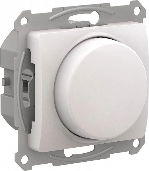 GLOSSA СВЕТОРЕГУЛЯТОР (диммер) повор-нажим, LED, RC, 400Вт, мех., ПЕРЛАМУТР