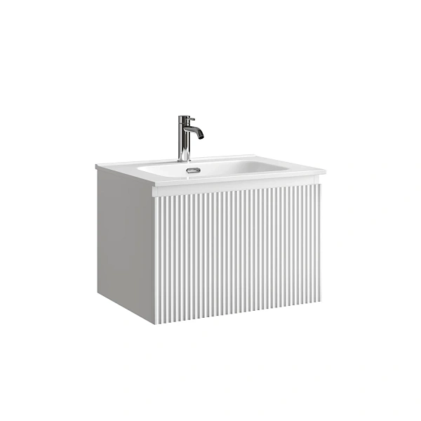 Тумба подвесная SANCOS Snob R 1.0 590х445х406, c одним ящиком оснащенным доводчиками скрытого монтаж
