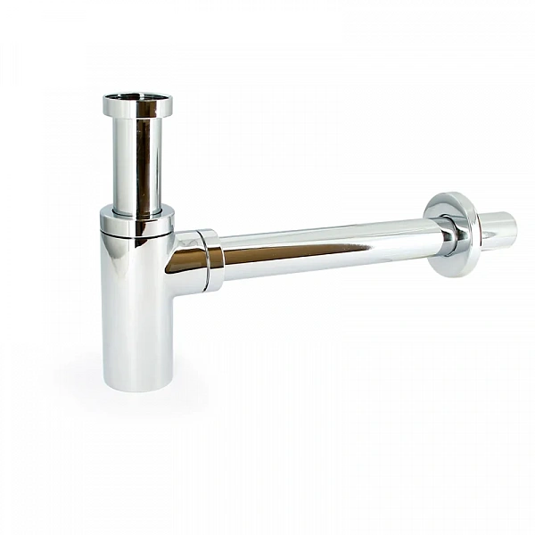 Uni-Flow Сифон бутылочный Elite 1 1/4" отвод 300 мм, с розеткой, хром