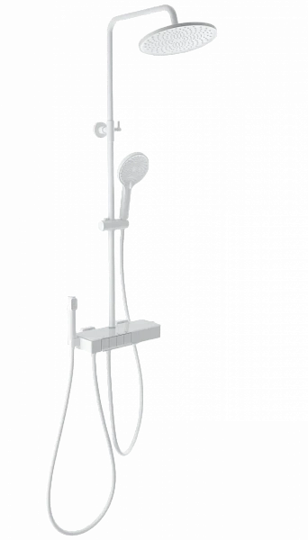 Душевая система с термостатом WONZON & WOGHAND MUSE Forte, Белый матовый (WW-B3580-MW), шт
