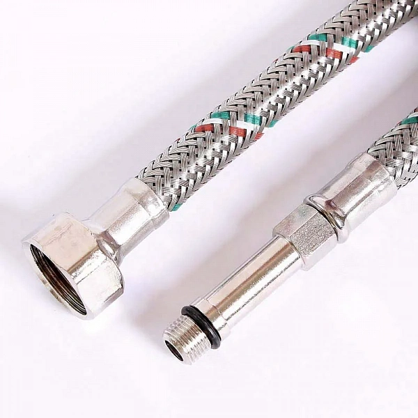 Гибкая подводка для смесителя МL10х1 - 1/2", 80 см, удл. штуцер, DN 8, оплётка из нерж. стали Uni-Fi