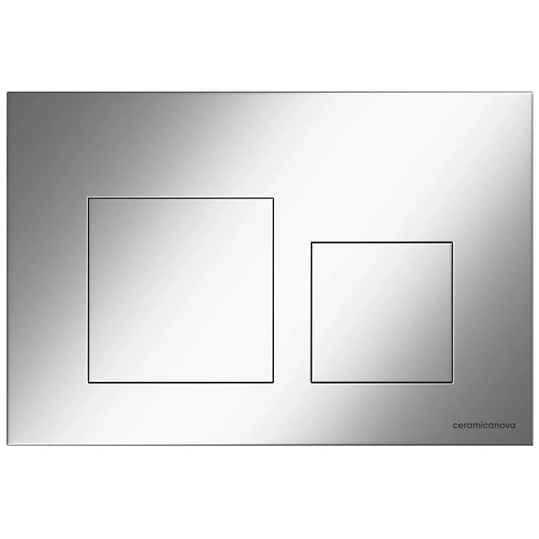 Кнопка смыва Balance, клавиши Square, цвет хром матовый, арт. CN12-002M