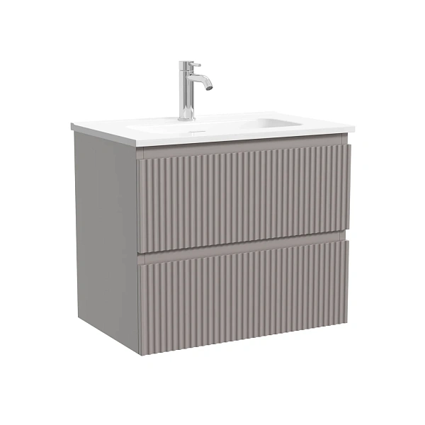 Тумба подвесная SANCOS Snob R 590х390х500, c двумя ящ оснащенными доводчиками скрытого монтажа