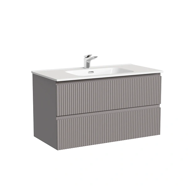 Тумба подвесная SANCOS Snob R 890х445х500, c двумя ящиками оснащенными доводчиками, Doha Soft, арт.S