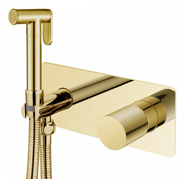 Boheme Смеситель гигиенический STICK GOLD TOUCH GOLD