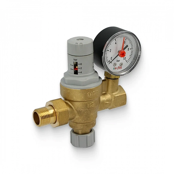 Клапан подпиточный НВ 1/2" с редукционным соединением Uni-Fitt 290G2140
