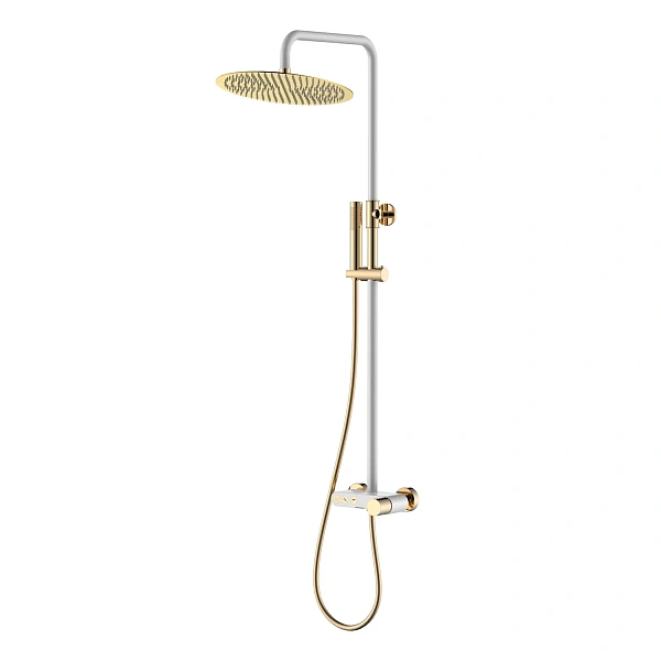Boheme Стойка для душа STICK WHITE DIAMOND GOLD