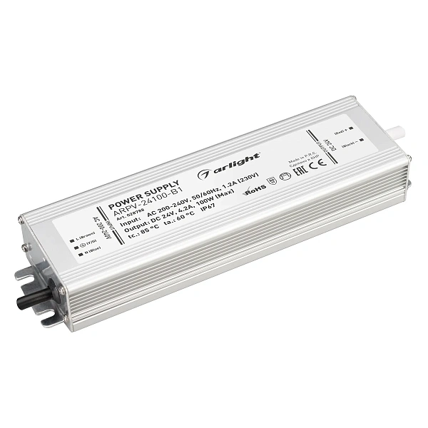 Блок питания ARPV-24100-B1 (24V, 4,2A, 100W) (Arlight, IP67 Металл, 3 года) 028788