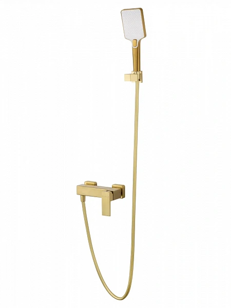Смеситель для душа WONZON & WOGHAND CUBE 2.0, Брашированное золото (WW-88048068-BG), шт