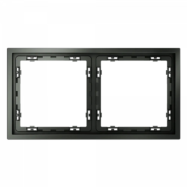 Рамка пластиковая VOLTUM S70 на 2 поста, (титан)