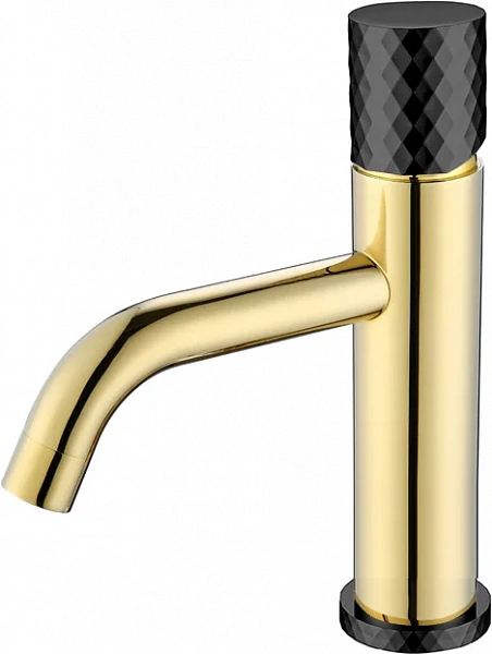 Boheme Смеситель STICK для умыв. низ. GOLD DIAMOND BLACK_Комплект