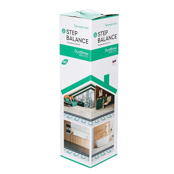 STEP BALANCE Мат нагревательный (теплый пол) SBM150080, 150 Вт/м2, 1200 Вт, 8 м2