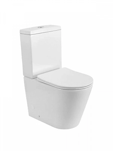 LINER Чаша унитаза безободкового со смывом "Торнадо", с сиденьем дюропласт soft close CZR-6726-CP-TO