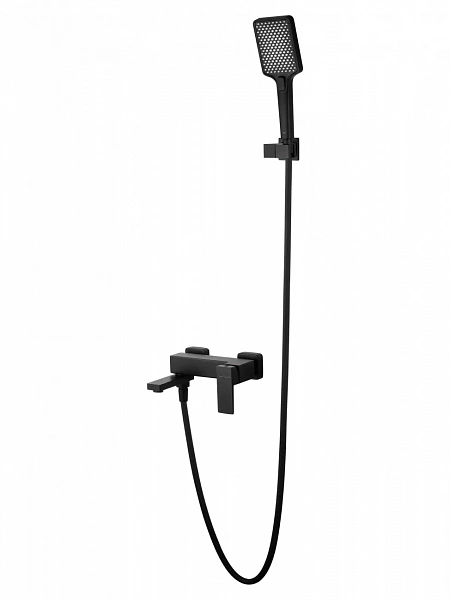 Смеситель для ванны с душем WONZON & WOGHAND CUBE 2.0, Черный матовый (WW-88037068-MB), шт