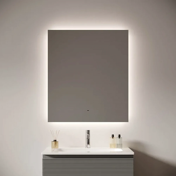 Зеркало для ванной комнаты SANCOS Square 2.0 800х700 led подсветка 2700K/4000K/5000K SQ2.800