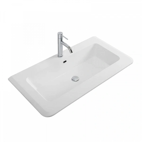 Раковина из искусственного мрамора 50264 Bianco opaco, 95x49x14 CEZARES
