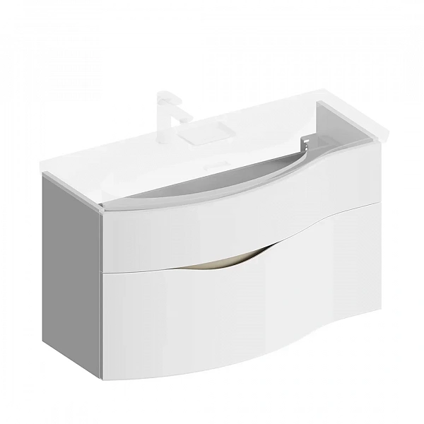 Kerama Marazzi RV.100Lh/WHT.M Тумба RIVA 100 см левая, белая матовая
