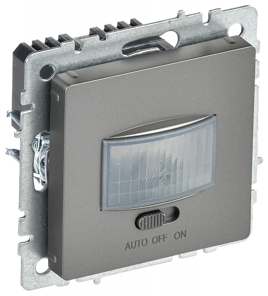 IEK BRITE BASE Сталь Датчик движения ДС10-1-БрС
