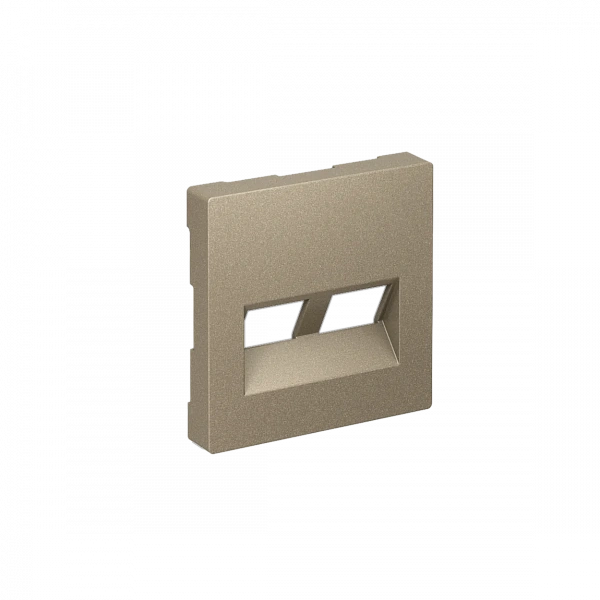 ATLASDESIGN НАКЛАДКА двойная для информационных функций типа Keystone, ШАМПАНЬ