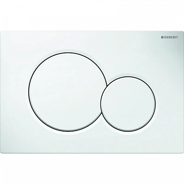 GEBERIT Кнопка смыва SIGMA 01 двойной смыв: Альпийский белый