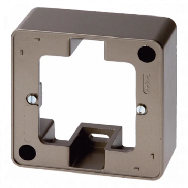 (Н) Рамка для наружного монтажа, 1-местная, цвет: светло-бронзовый, лак, шт