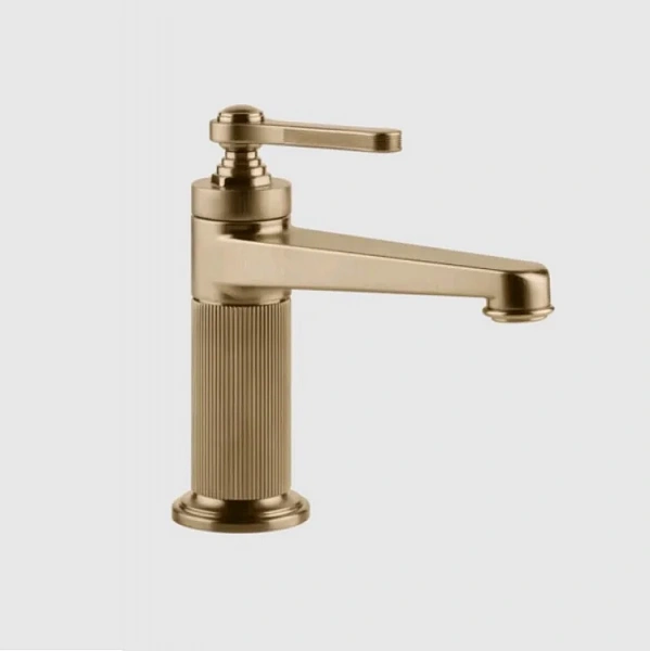 Gessi Venti20 Смеситель для раковины, на 1 отв., с донным клапаном, цвет: Warm Bronze Br. PVD