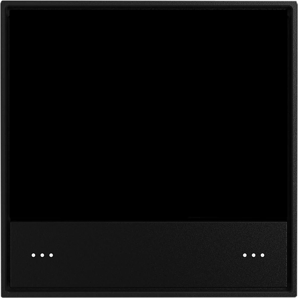 Donel KNX стандартная сенсорная панель, черная черепаха. Серия устройств: DKNX