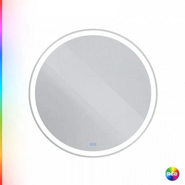 MULTICOLORE Зеркало со встроенной разноцветной подсветкой RGB и сенсорным выключателем, круглое CZR-