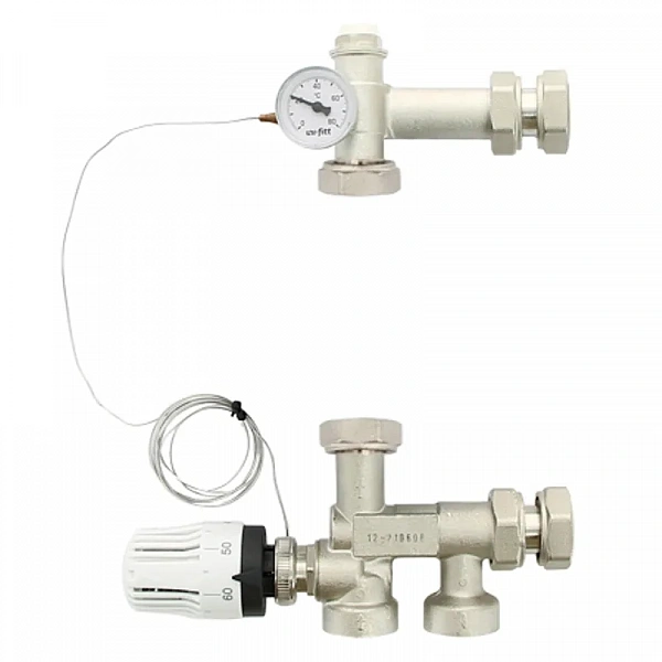 Насосно-смесительная группа SOLOMIX MINI с наружной резьбой 1", с насосом Uni-Fitt ECP 15/60 130 Uni