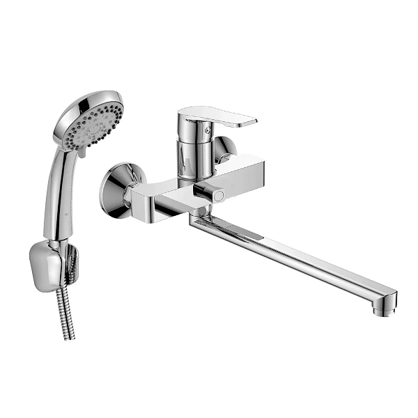 Смеситель для ванны с поворотным изливом 300 мм Decoroom DR23043