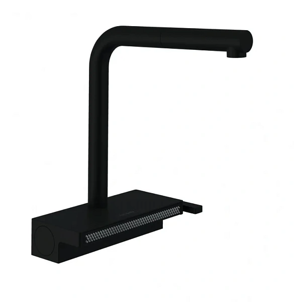 Hansgrohe Aquno Select M81 Смеситель для кухни, 1 отв., цвет: черный матовый