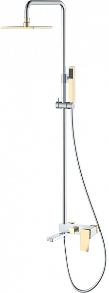 Boheme Стойка для душа Q ChromeGold.2_Комплект
