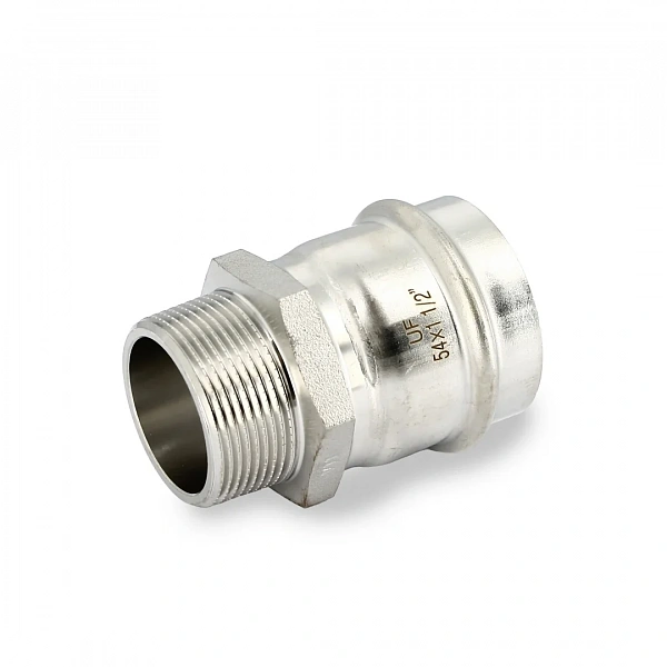 Муфта пресс-Н 54 х 1 1/2", нержавеющая сталь Uni-Fitt
