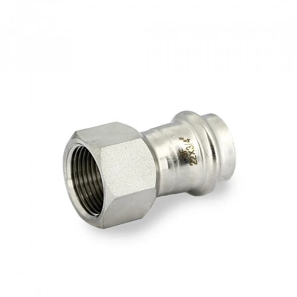 Муфта пресс-В 22 х 3/4", нержавеющая сталь Uni-fitt
