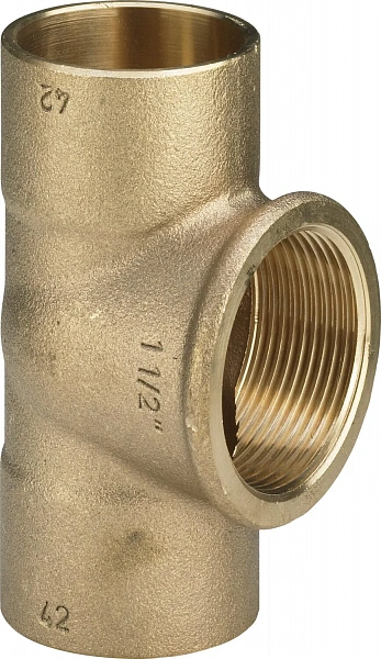 Тройник под пайку Viega с внутренней резьбой 35-3/4"-35 мм