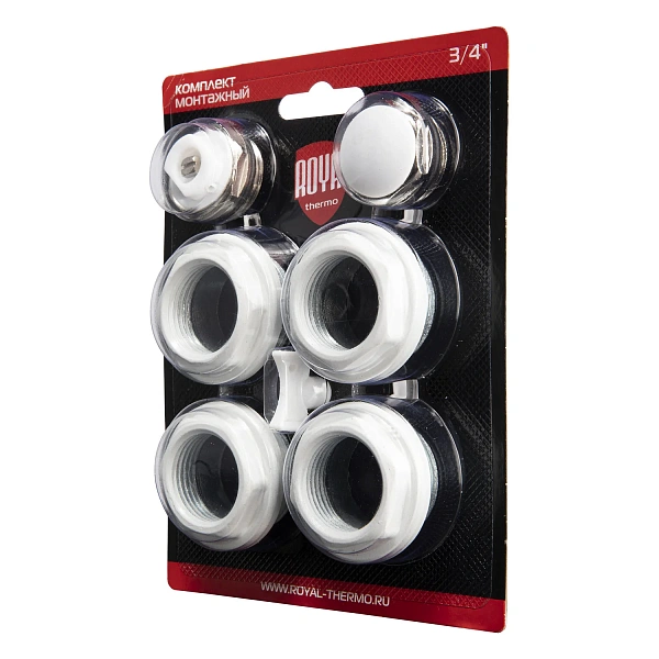 Комплект монтажный Royal Thermo 1"х 3/4" белый RT3/4W