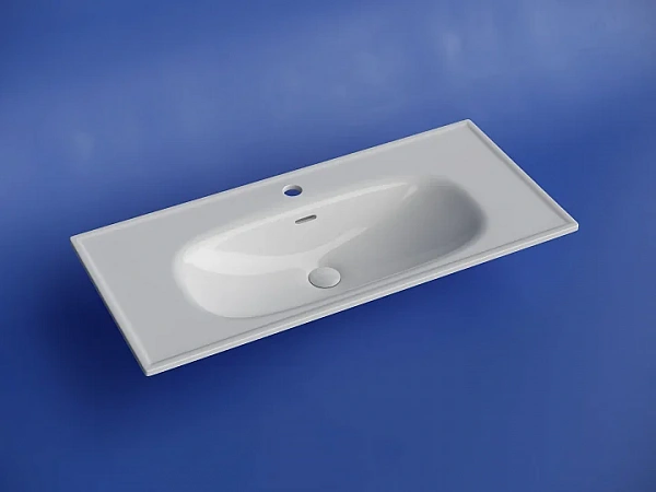 Раковина накладная CERAMICANOVA Sabo с отверстием под смеситель 1000x460x130 белый