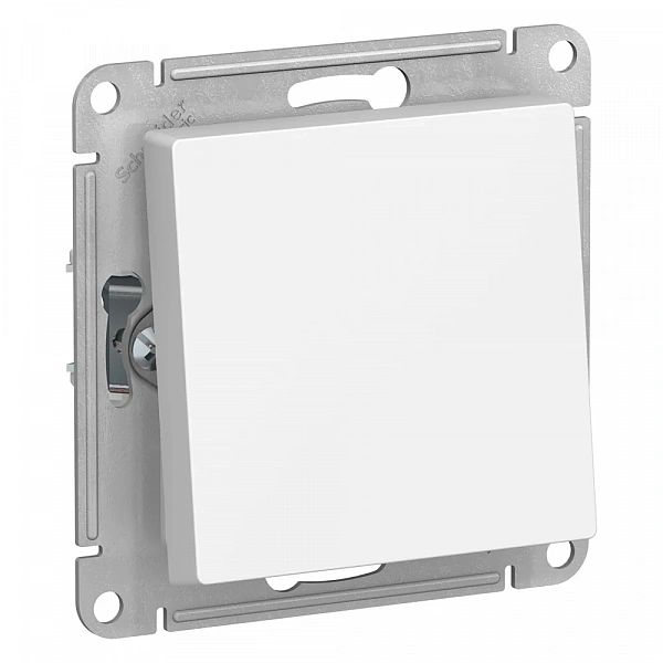ATLASDESIGN AQUA 1-клавишный ПЕРЕКЛЮЧАТЕЛЬ IP44, сх.6, 10АХ, механизм, БЕЛЫЙ