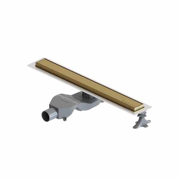 Boheme Душевой лоток Premium Linear 60см, нерж.сталь МАТ. ЗОЛОТО