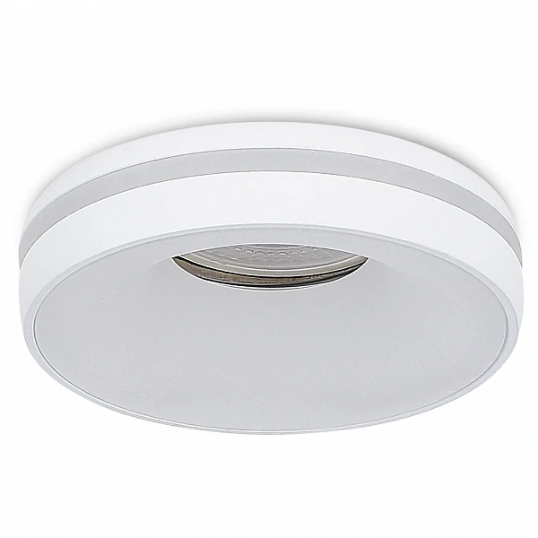 Donel, св-к встроенный, цвет БЕЛЫЙ, D95xH38мм, под лампу GU10, IP20, серия: DN02