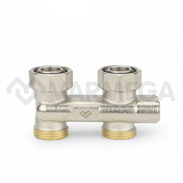 Узел нижнего подключения Varmega, 3/4"EKх3/4"EK НР-ВР, прямой, перекрестный