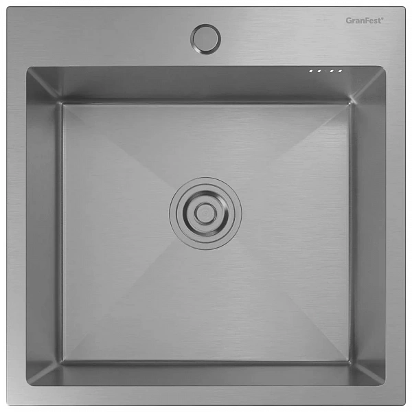 Мойка кухонная из нержавеющей стали 50x50 см GranFest METAL 5050 нерж