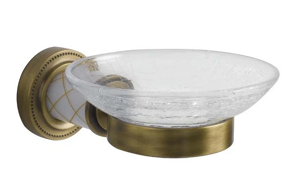 Boheme Мыльница MURANO BRONZE (белое)_Комплект