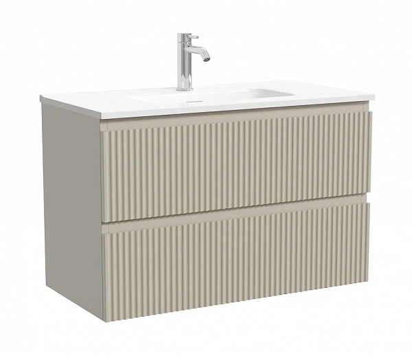 Тумба под раковину Sancos Snob R SNR80/39CE, 80 см, подвесная, Beige Soft