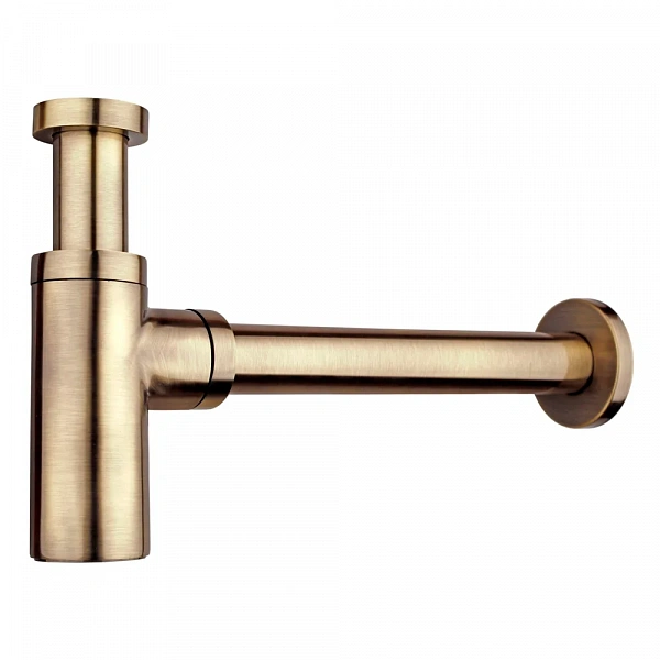 Сифон бронза круглый А-9010 bronze Kern