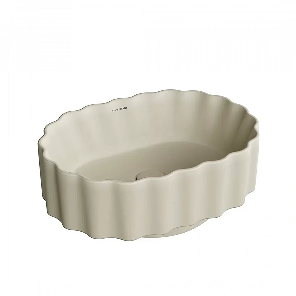 Kerama Marazzi CC.wb.50/SAN Раковина ARTBASIN Conchiglia накладная 50, песочная матовая