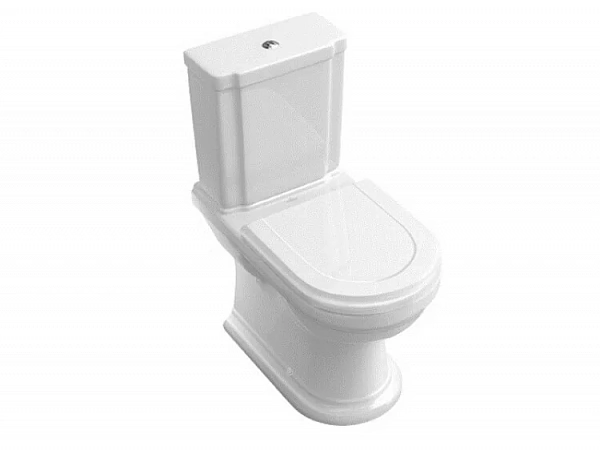Чаша унитаза Villeroy&Boch Hommage, напольный, шгв 370*725*390, CeramicPlus, цвет-альпийский белый